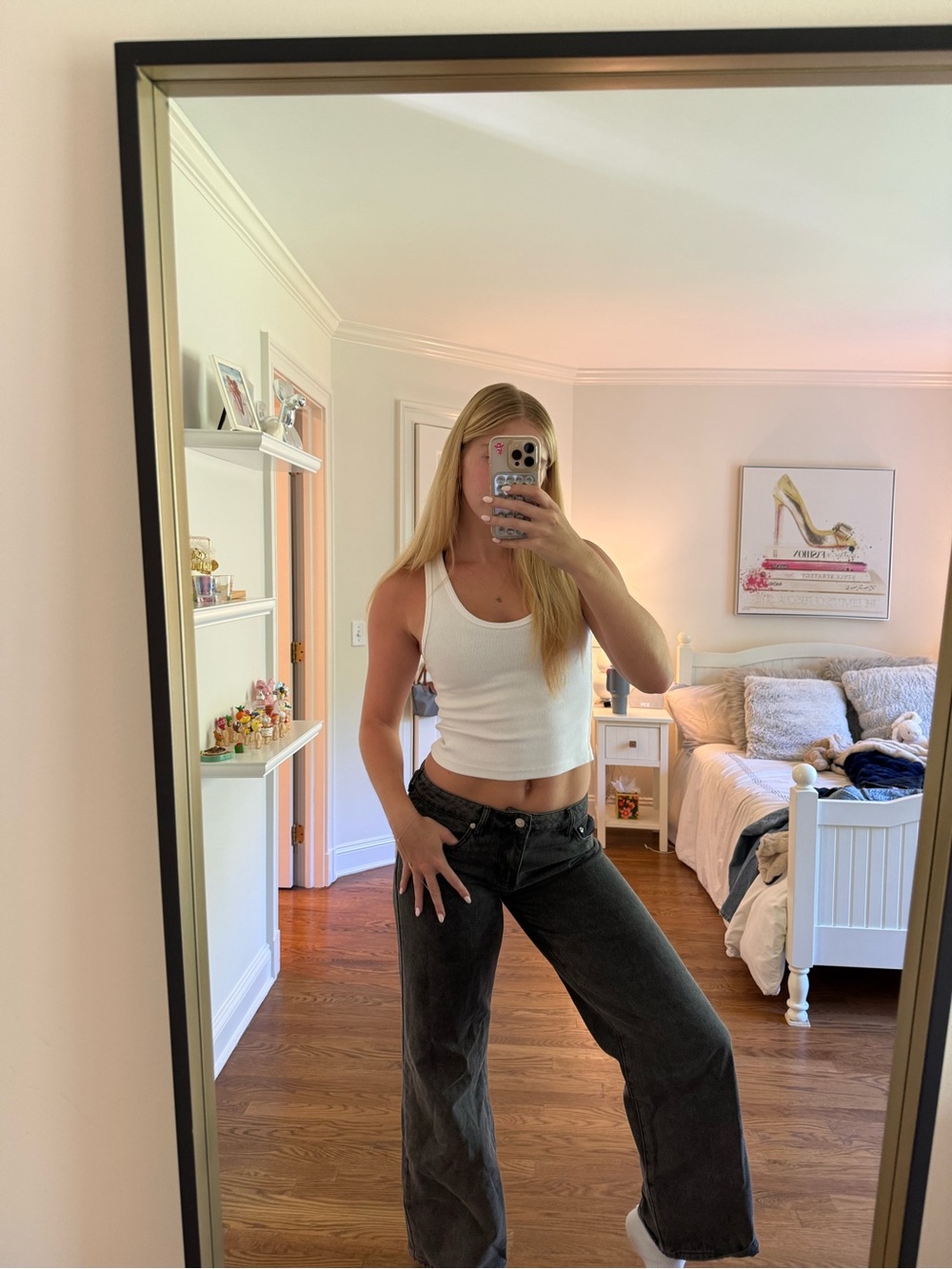 Edikted low rise wide leg jeans